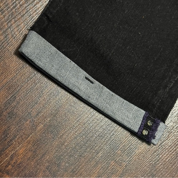 NYDJ Not Your Daughter’s Jeans Crop Pants Stretch Denim Black Capri size 0 NWT - Picture 3 of 10